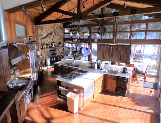 fully stocked commercial kitchen