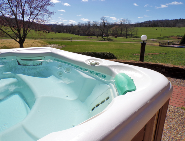 Private hot tub